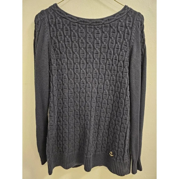 Nautica Navy Womens Cable Knit Pullover Sweater- Size Small-No flaws. No defects - Picture 1 of 8